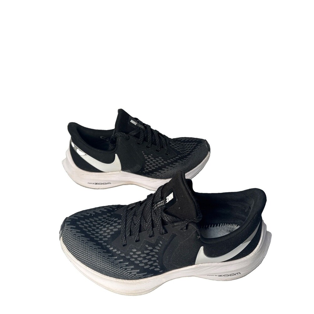 Nike Air Zoom Winflo 6 Women’s Size 8 Black White Running Shoes AQ8228-003